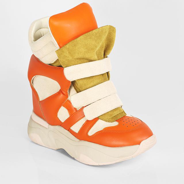 Maranto-2 Sneaker Wedge (Orange)