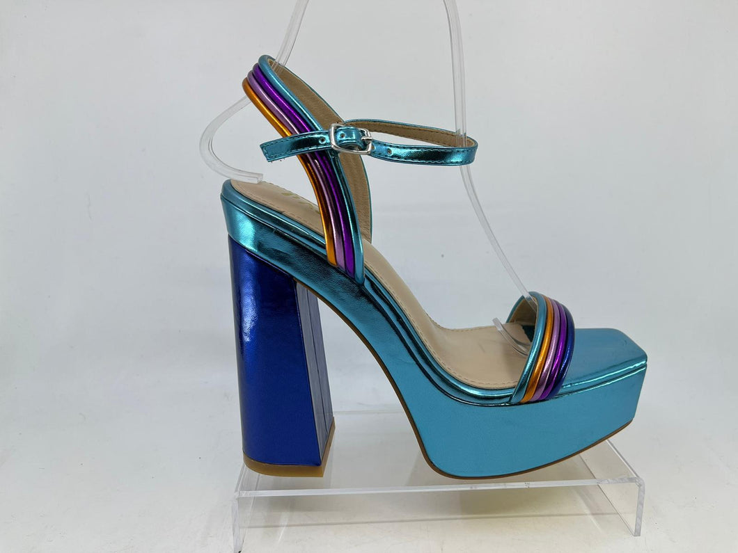 Retro Heels(Blue Multi)
