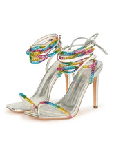 Load image into Gallery viewer, Lainie Heels (Silver Multi)
