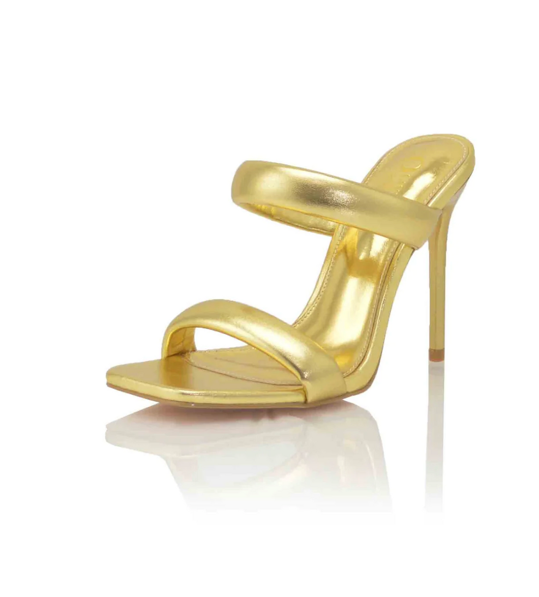 Flossy Heels- Gold