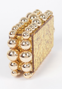 Glitter Acrylic Case Bag-Gold