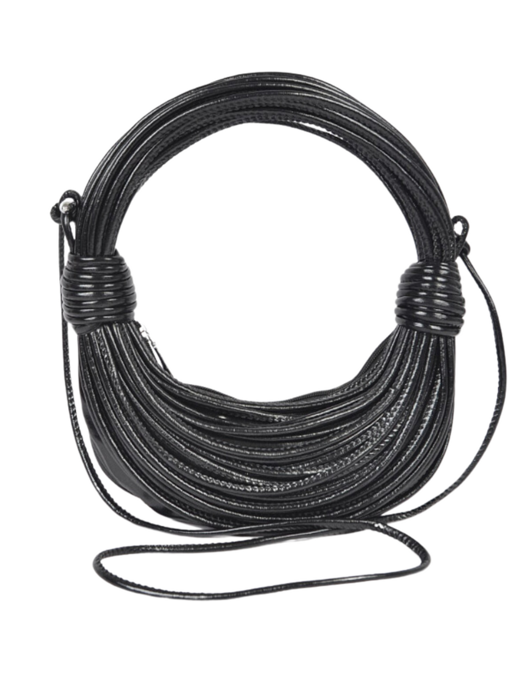Rope Hobo Bag (Black)
