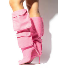 Load image into Gallery viewer, Plain Jane Boot (Pink Denim)
