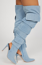 Load image into Gallery viewer, Fun Hour Boots (Denim Blue)
