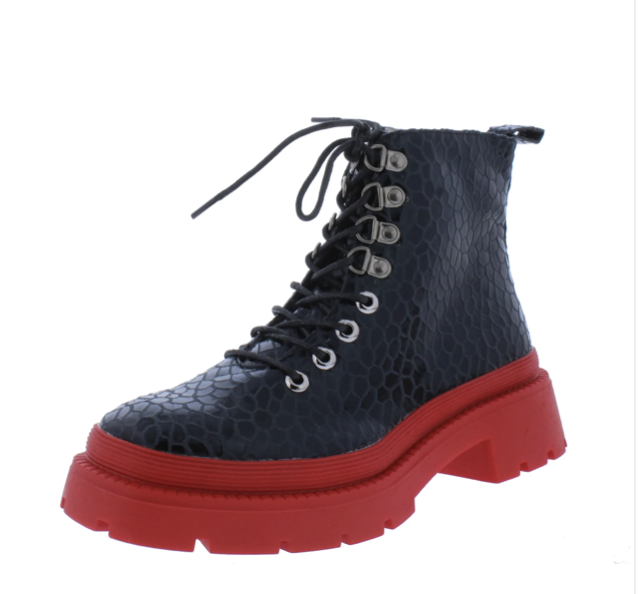 Cozumel-01 Boots-(Black Croc)