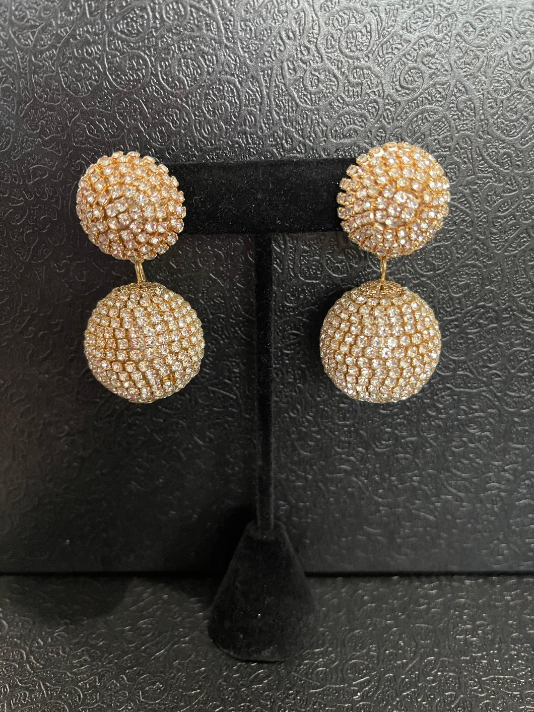 Double Ball Earring-Gold